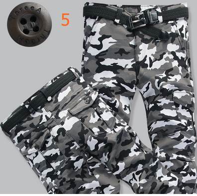 กางเกงเดฟทหาร เข้ารูป ยืดได้ ลายทหาร แต่งกระเป๋าพิเศษ ผ้าเข้ารูปใส่สบาย No.29 32