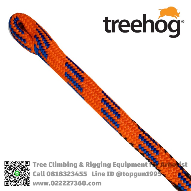 เชือกปีนต้นไม้ 11.8mm มาตรฐาน EN1891A Treehog One Spliced Eye Climbing Rope