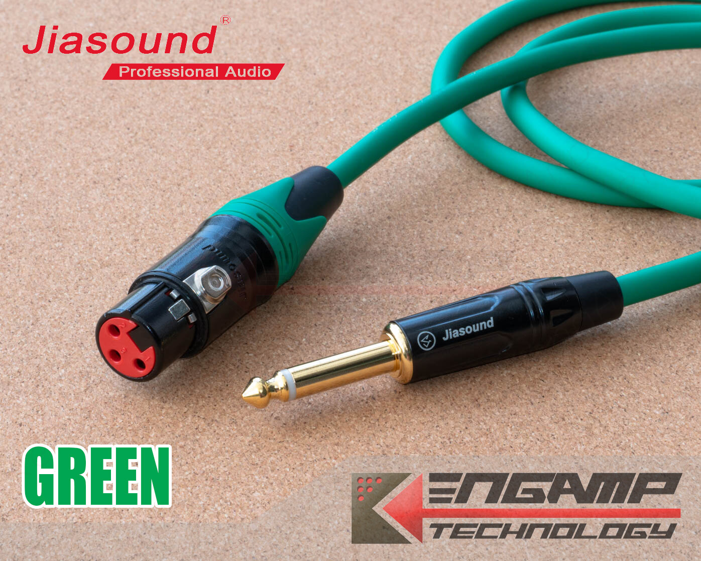 (สายประกอบ) [WIRE] Jiasound สายไมค์ XLR(F) to Phone Mono 6.35 (ใช้แจ็ค Jiasound YM-002BG + 814BG สาย S-001)