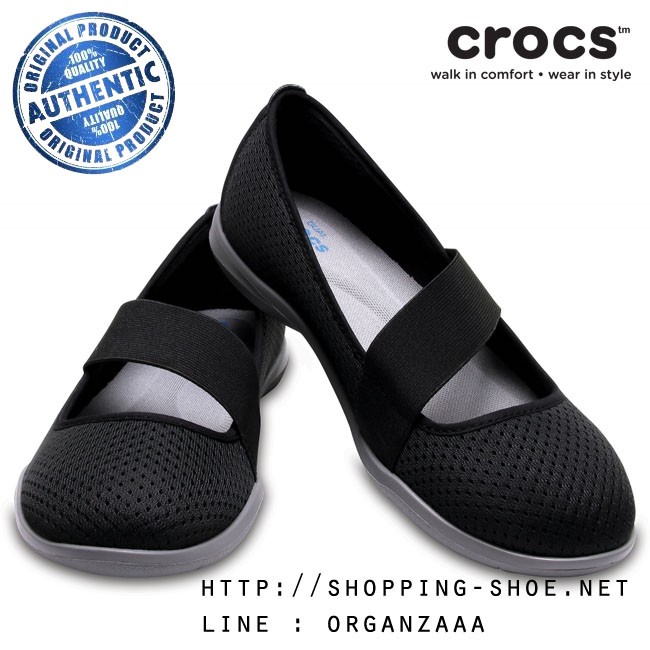 Crocs Swiftwater Flat - Black / Smoke ของแท้ Outlet ไทยและอเมริกา