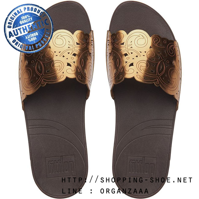 Fitflop Flora Slide Super Bronze ของแท้ นำเข้าจาก USA และ UK