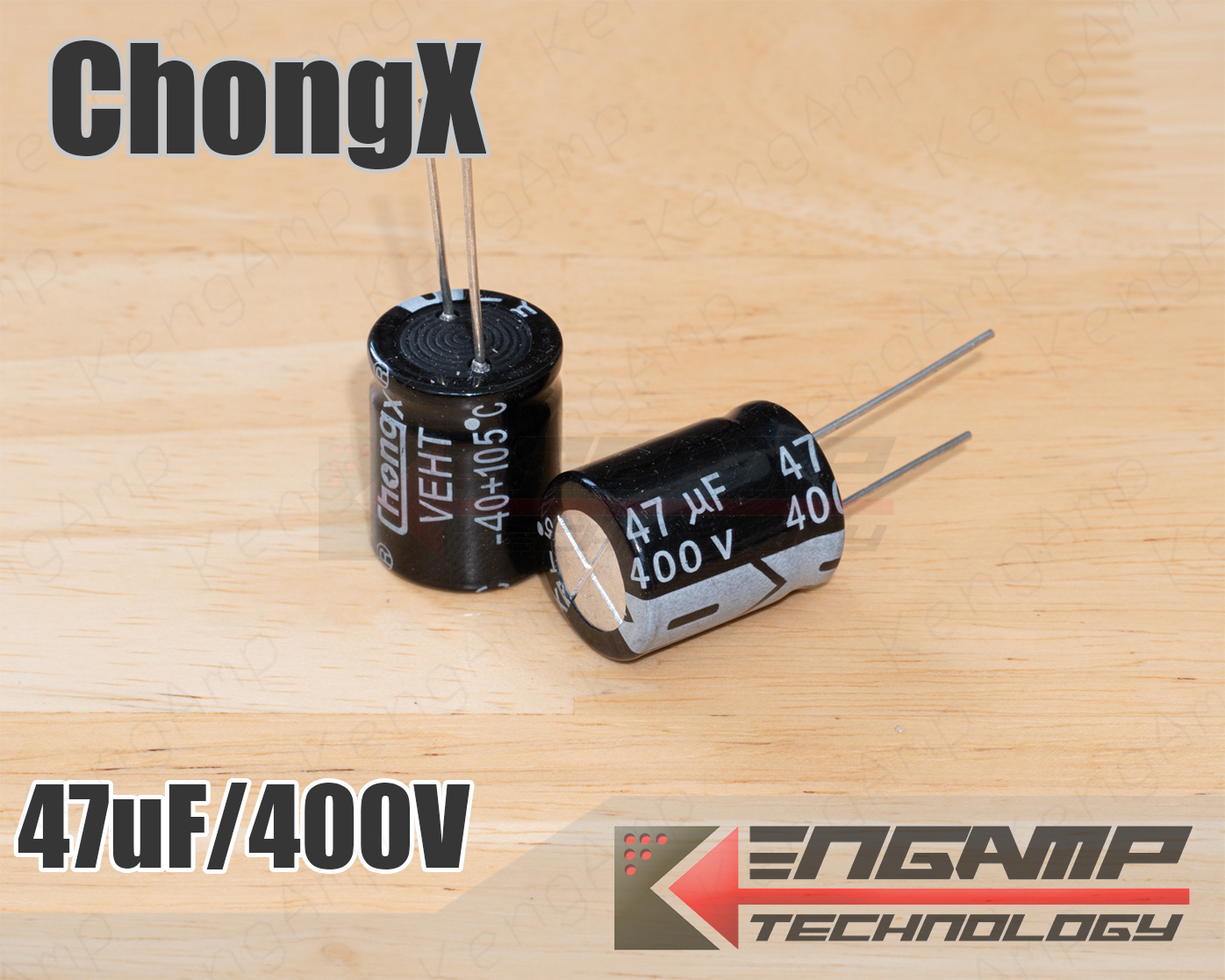 (1ตัว) [E-CAP] 47uF/400V CHONGX VENT 105 C 16x20mm P=7.5mm