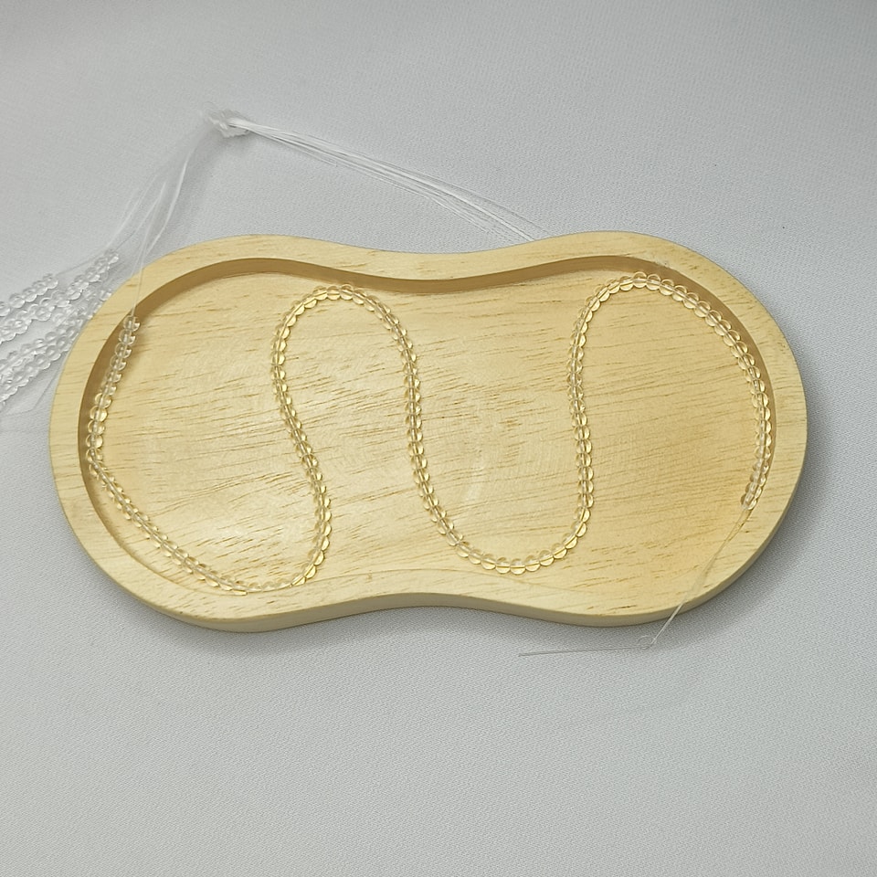 หินควอตซ์ใส หินฟื้นฟูพลัง - เป็นที่ยอมรับ งดงาม พละกำลัง ยาว 37 ซม. - 3 มิล (98 เม็ด)