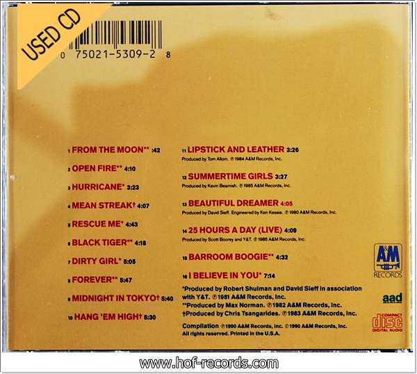 Y&T - Best Of '81 To '85 ( Made In USA ) Used Cd VG++