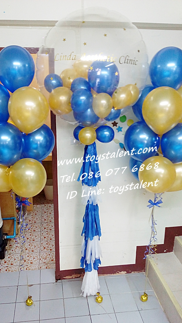 Set#88 เซ็ทช่อลูกโป่ง PVC balloons 36"+กลม10นิ้ว (10ใบ2ช่อ) รวมทั้งหมด 3 ช่อ (ชุดใหญ่)