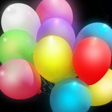 ลูกโป่ง LED สีขาว แพ็ค 5 ชิ้น ไฟสลับสี RGB mode (LED White Balloon - LED RGB Mode)