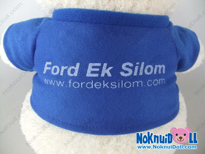ตุ๊กตาพรีเมี่ยม Ford ตุ๊กตาหมีนั่ง11นิ้ว ใส่เสื้อ+สกรีนโลโก้ 2ด้าน D5411Q0300