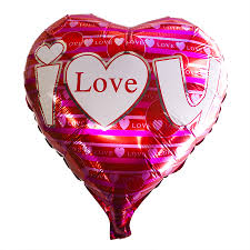 ลูกโป่งฟลอย์รูปหัวใจ พิมพ์ลาย I LOVE YOU สีชมพู ไซส์ 18 นิ้ว - I Love You Heart Shape Foil Balloon / Item No. TL-E036