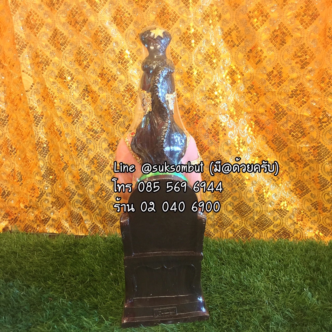 องค์เจ้าพ่อ พญางู ประทับบรรลังค์ หน้าตัก 9"
