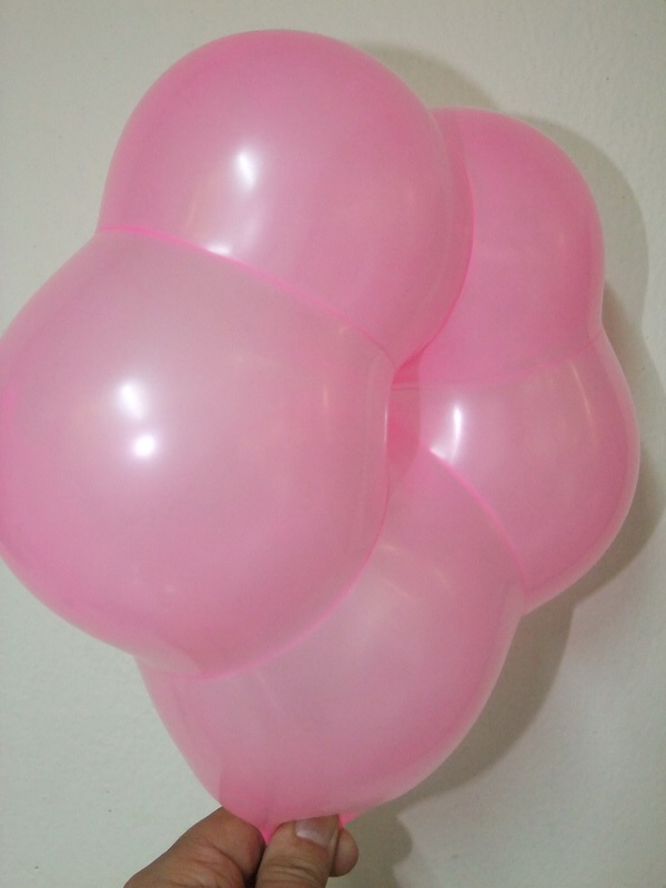 ลูกโป่งดอกไม้ Flower Latex Balloon 12" คละสี แพ็คละ 10 ชิ้น