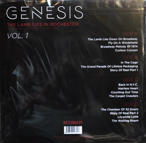 Genesis - The Lamb Lies In Rochester Vol.1 2Lp N.