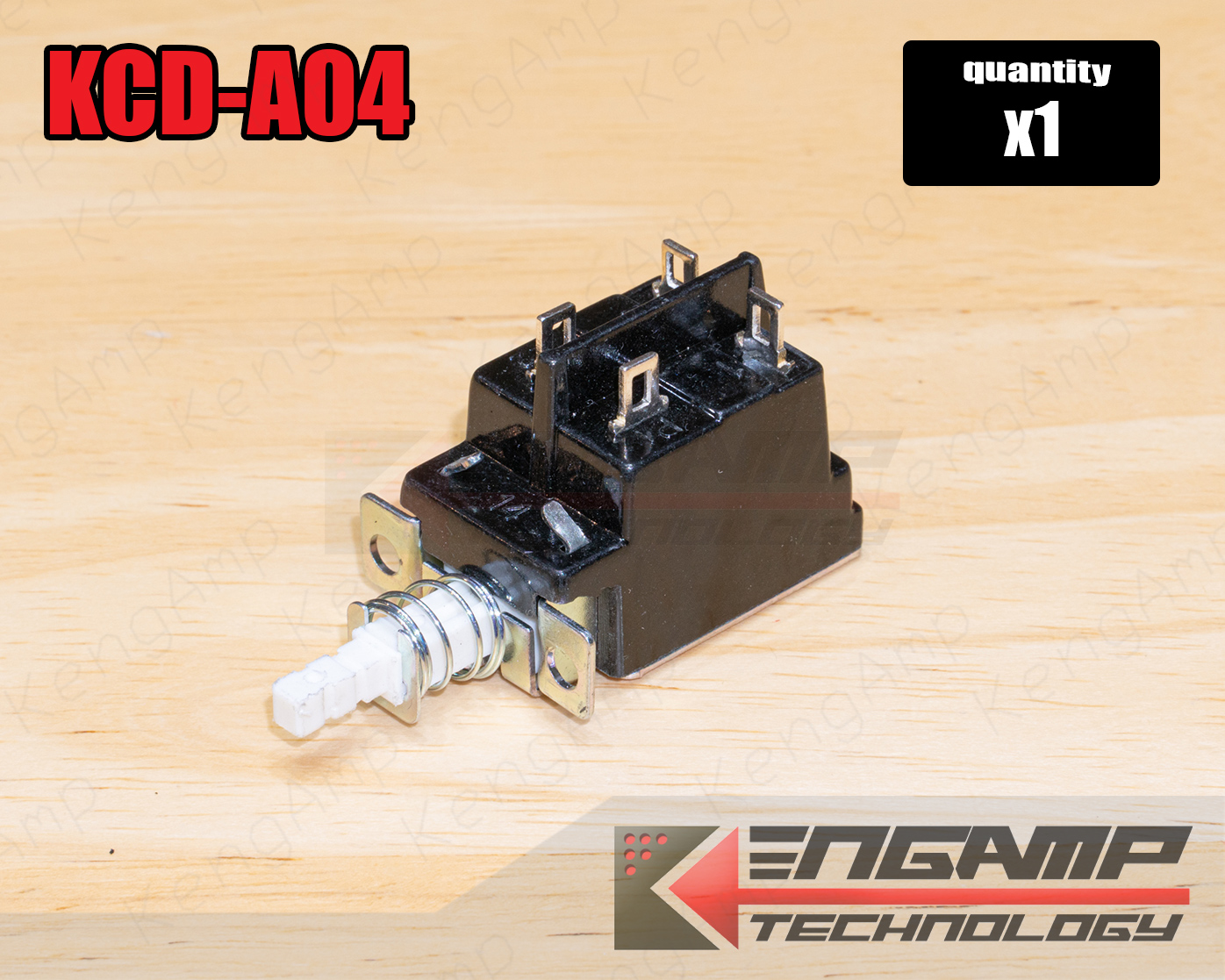 (1ตัว) [SW] สวิตซ์ KDC-A04 สวิตซ์กดติด-กดดับ 5A/80A 250Vac