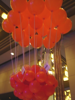 ลูกโป่งกลม เนื้อเมททัลลิก สีส้ม ไซส์ 9 นิ้ว แพ็คละ 10 ใบ ( Round Balloons 9" - Metallic Orange Color )