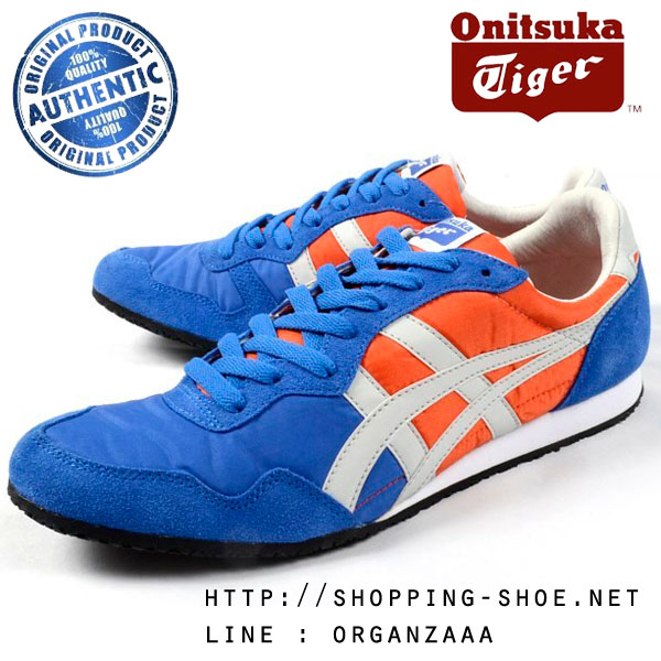 Onitsuka Tiger Serrano - Blue / Orange ของแท้ มีกล่อง ป้ายครบ