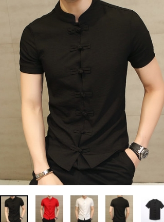 เสื้อคอจีนแขนสั้น เสื้อแดง กังฟู แฟชั่นแต่งสาบจีน สีขาว ดำ แดง เทา No.34 36 38 40 42 44