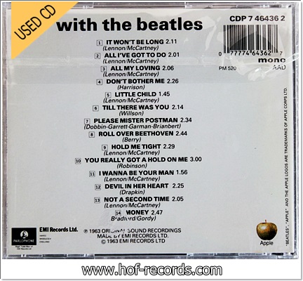 The Beatles - With The Beatles (England) Used Cd VG++