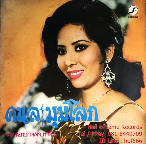 LP รุ่งฤดี แพ่งผ่องใส - คนละมุมโลก , ลานเทระทม ปก VG++แผ่น NM