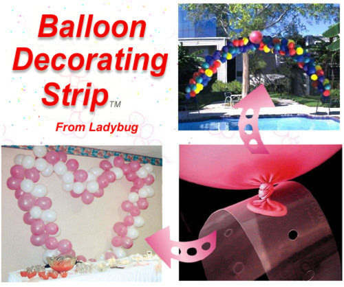 เทปพลาสติกร้อยพวงลูกโป่ง ยาว 5 ม. Balloons Strip Tape- 5 m / Item No.B708