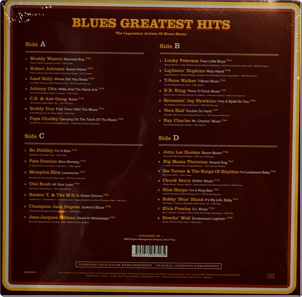 Blues Greatest Hits 2Lp New