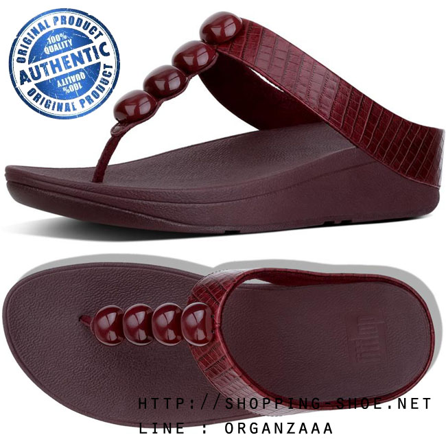 Fitflop Rola Leather Deep Plum ของแท้ นำเข้าจาก USA และ UK
