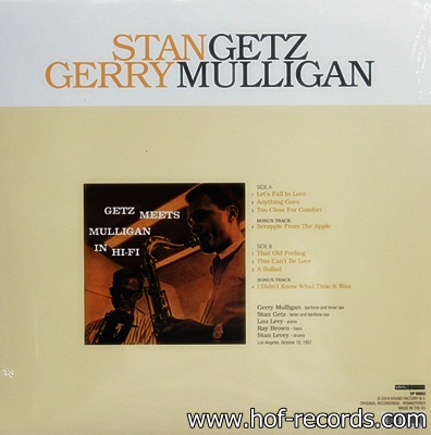 Stan Getz And Gerry Mulligan In Hi-Fi 1Lp N.