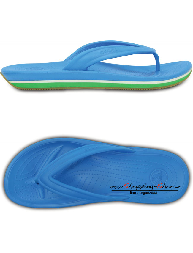 Crocs Retro Flip - Ocean / Grass Green ของแท้ Outlet ไทยและอเมริกา