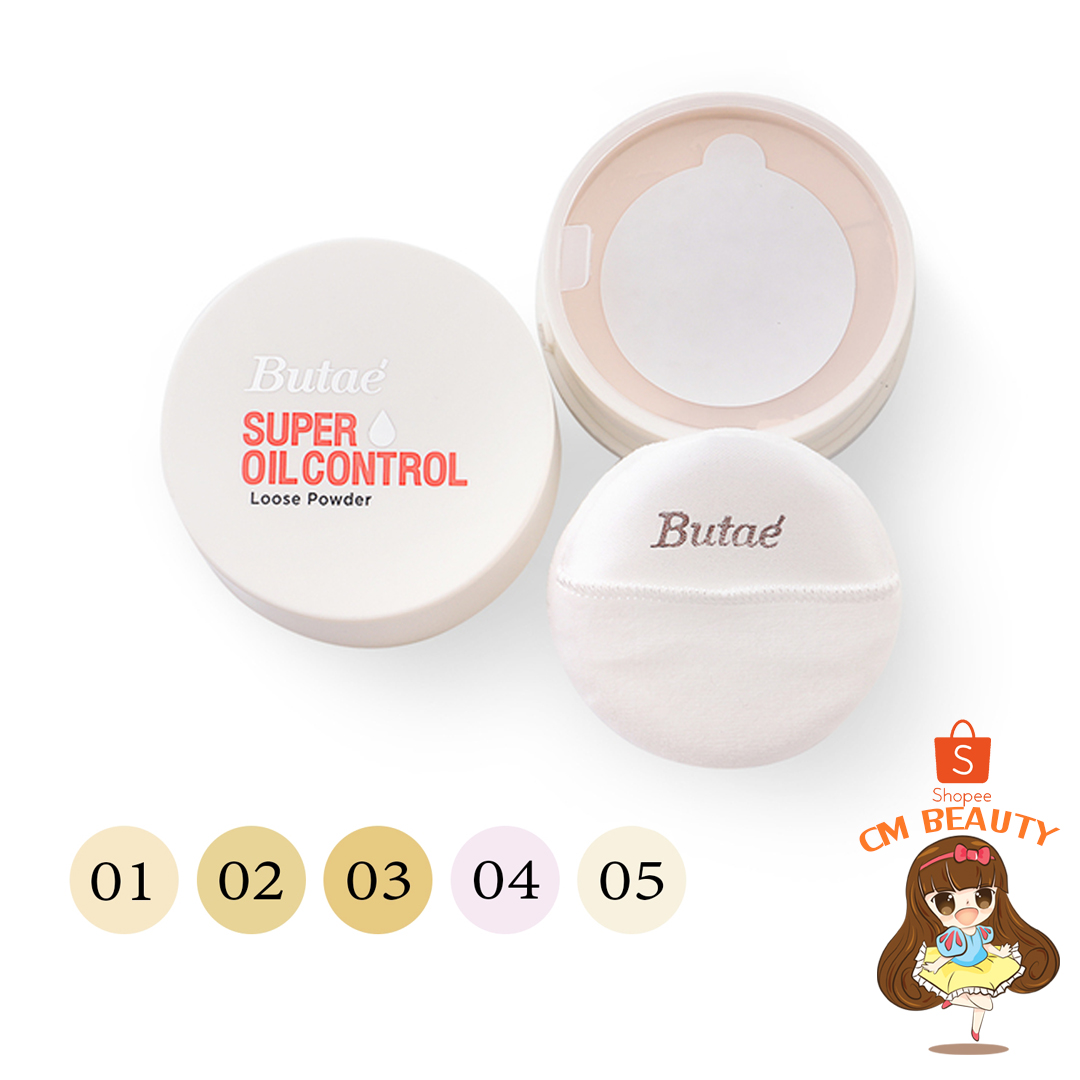แป้งฝุ่น แป้งโปร่งแสง บูเต้ ซุปเปอร์ ออยล์คอนโทรล ลูส พาวเดอร์ Butae Super Oil Control Loose Powder 7g.
