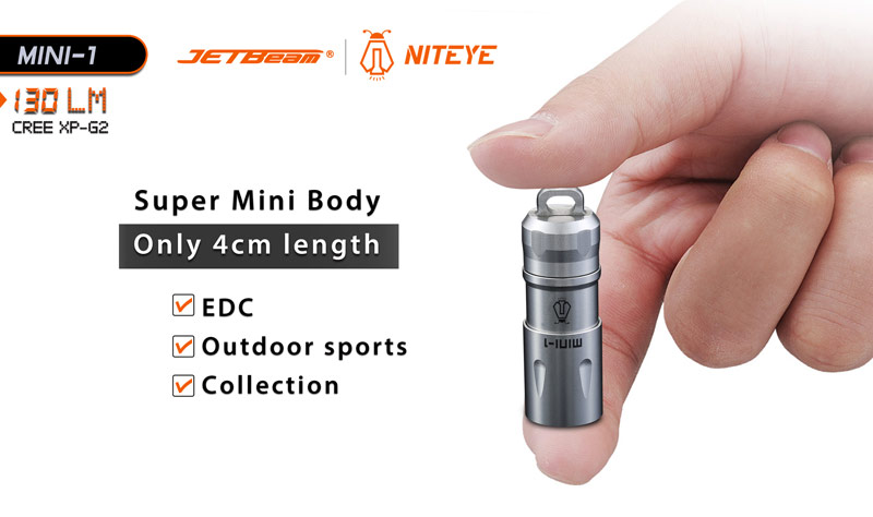 ไฟฉายสแตนเลส Jetbeam Mini-1SS Gift Set