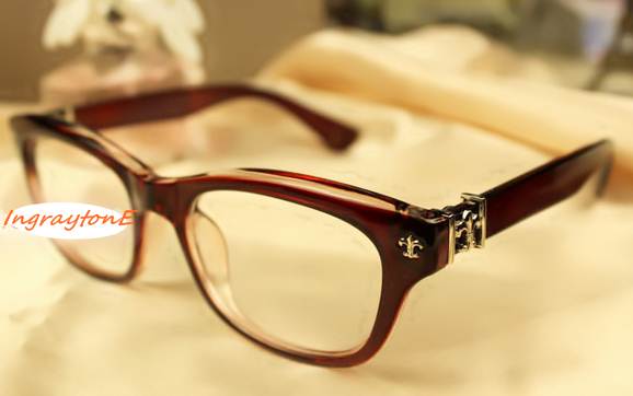 กรอบแว่นสายตาแฟชั่น เรโทร วินเทจ แต่งกรอบโครม สี ดำด้าน