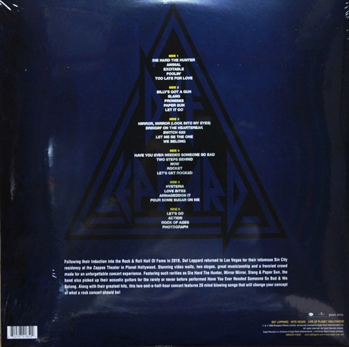 Def Leppard - Hit Vagas Live At Planet Holliwood 3Lp N.