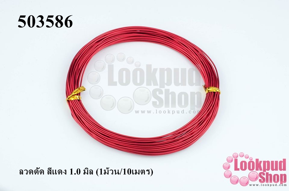 ลวดดัด สีแดง 1.0 มิล (1ม้วน/10เมตร)