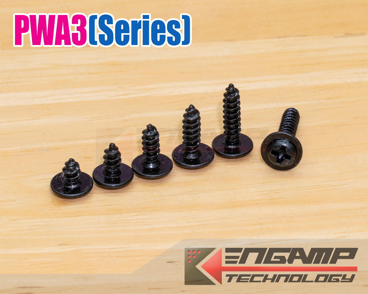 (100ตัว) [NUT] PWA3 BK น๊อตแฉกเกลียวปล่อย หัวบาน 7mm (วัดจริงได้ประมาณ 6.7mm) สีดำ เลือกความสูงได้