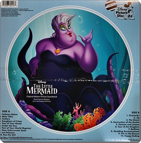 Ost.The Little Mermaid (Picture Disc) 1Lp New