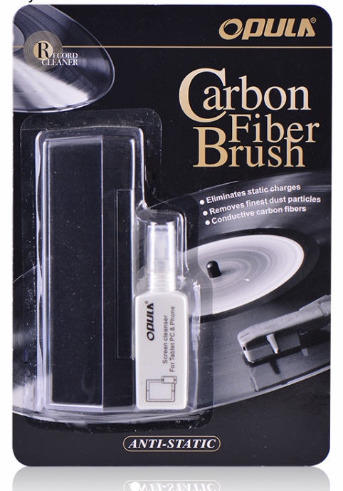 แปรงปัดฝุ่น Cabon Fiber Brush+น้ำยา