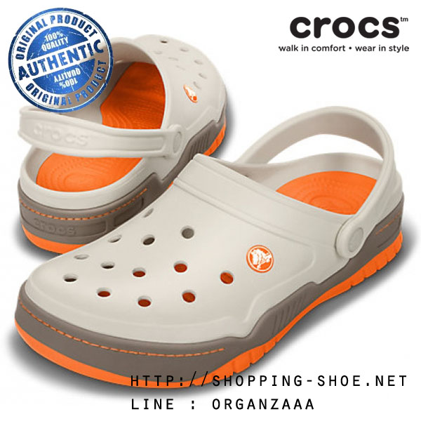 Crocs Front Court Clog - Stucco / Mushroom ของแท้ Outlet ไทยและอเมริกา