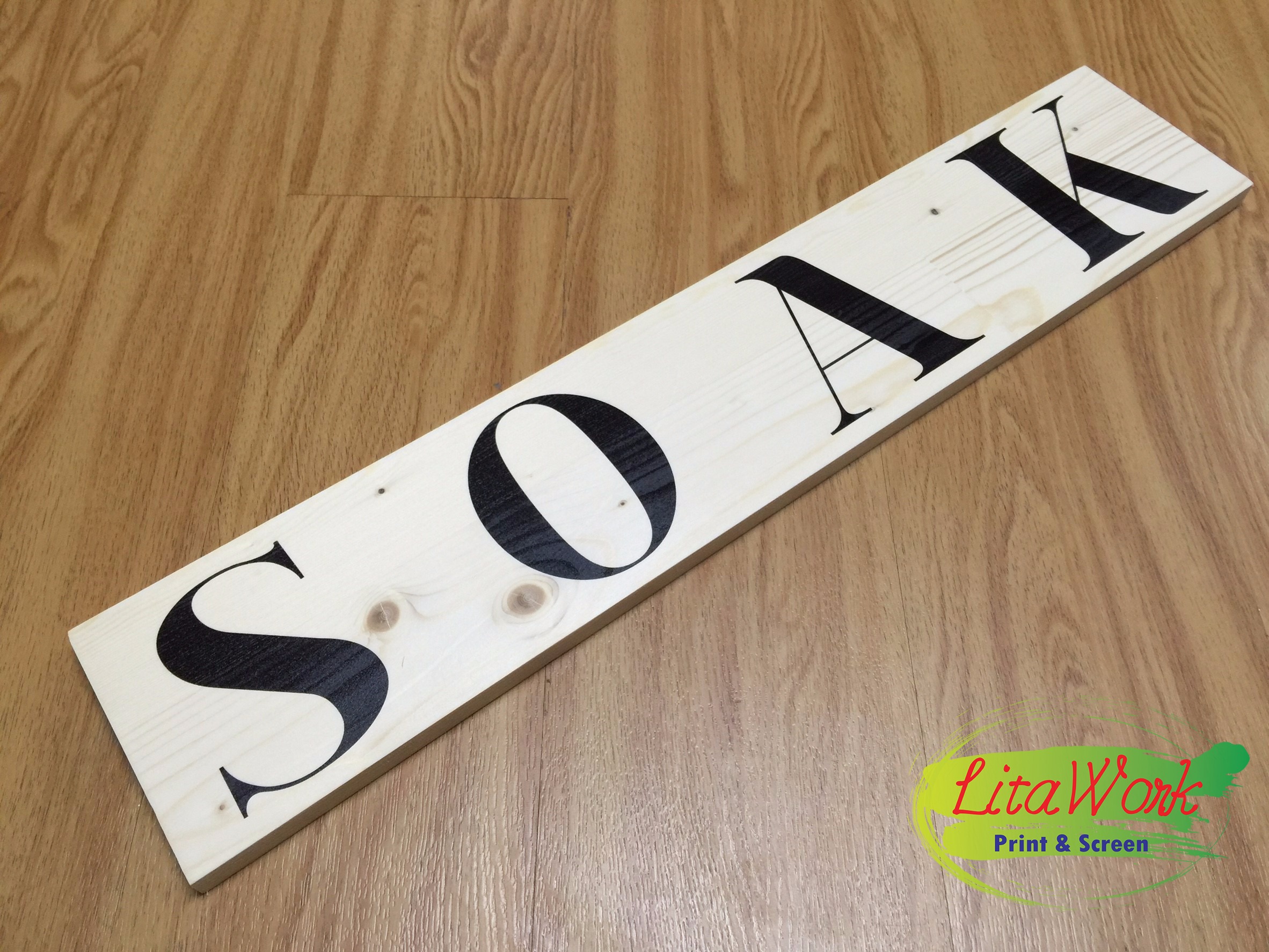 สกรีนไม้ SOAK