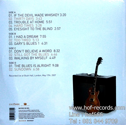 Gary Moore - Live At Bush Hall 2007 2Lp N.