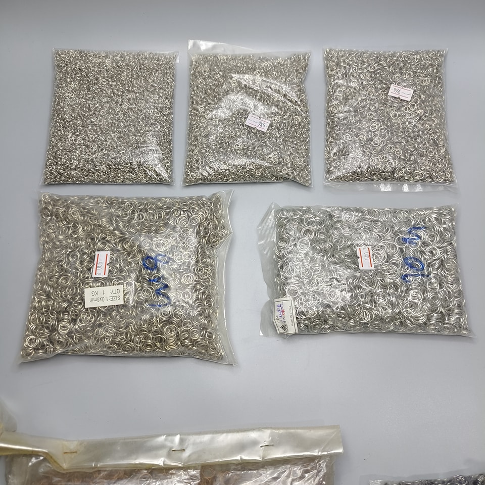 ห่วงทำสร้อย 10 มิล สีเงิน 1 กิโล อะไหล่ทำเครื่องประดับ