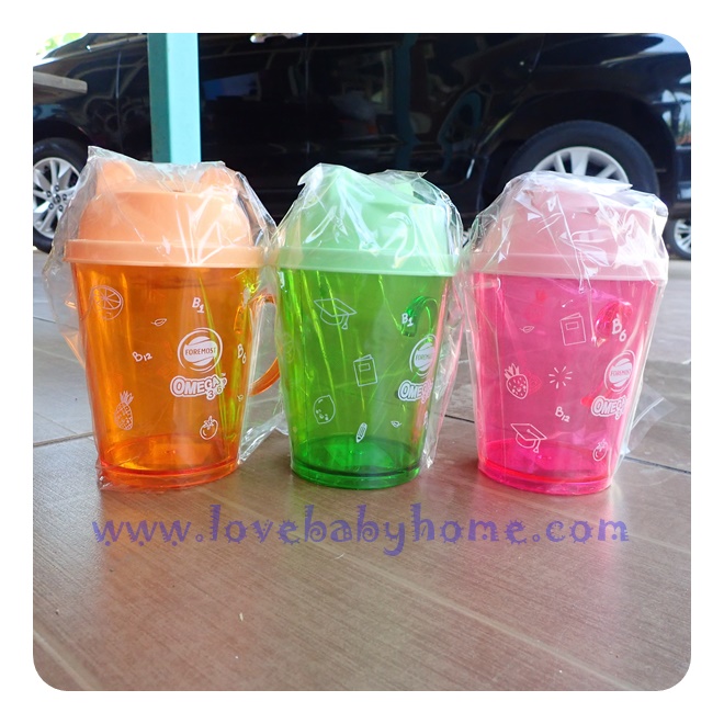 ขวดน้ำใส ฝาหมี แก้วน้ำโอเมก้า สินค้าเป็นของแถม ของพรีเมี่ยม
