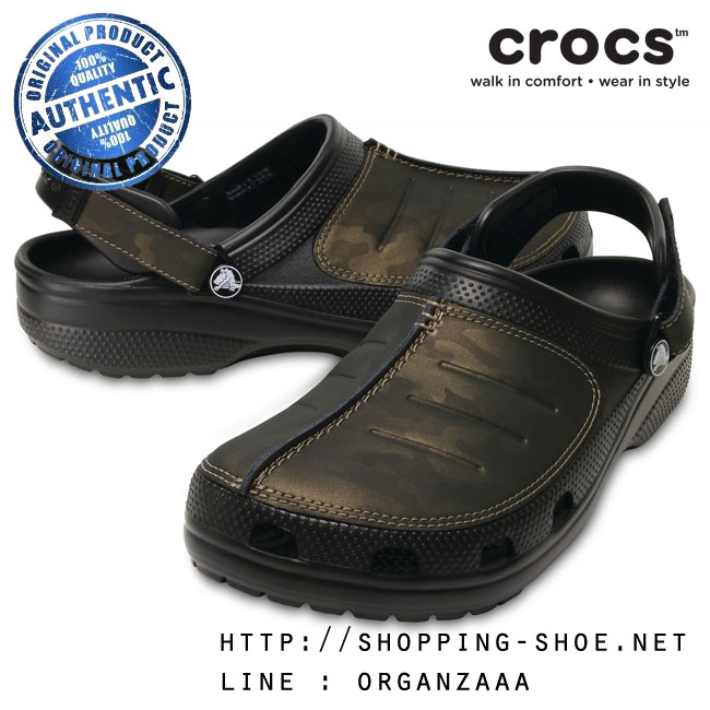 Crocs Yukon Mesa Camo Clog - Black / Camo ของแท้ Outlet ไทยและอเมริกา