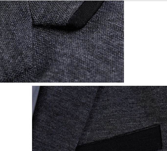 เล็ก+ใหญ่!!สูทงานแต่ง ปกเปิด ทูโทน แต่งขอบปก size No.34 36 38 40 42 44 46 เทาอ่อน เทาเข้ม