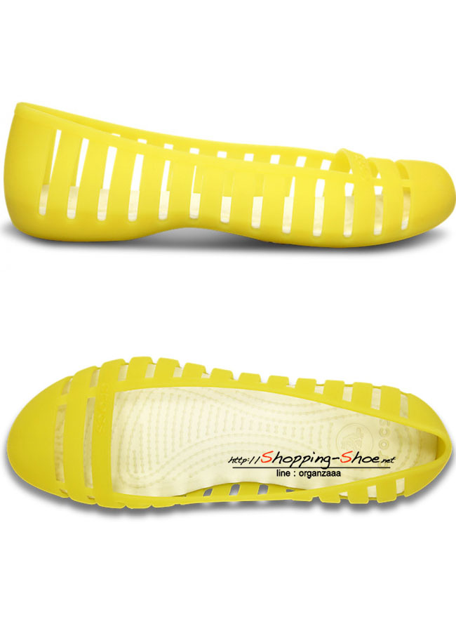 Women's Crocs Adrina Flat II - Burst / Oyster ของแท้ Outlet ไทยและอเมริกา