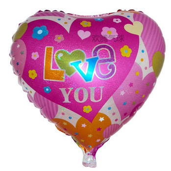Love You Foil Balloon - ลูกโป่งฟลอย์ Love You ทรงหัวใจ ไซส์ 18 นิ้ว/ Item no. TL-E009