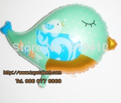 ลูกโป่งฟลอย์ Baby Bird นกน้อย (กรุณาระบุสีที่ต้องการเมื่อทำการสั่งซื้อด้วยค่ะ) - Baby Bird Foil Balloon / Item No. TL-C013