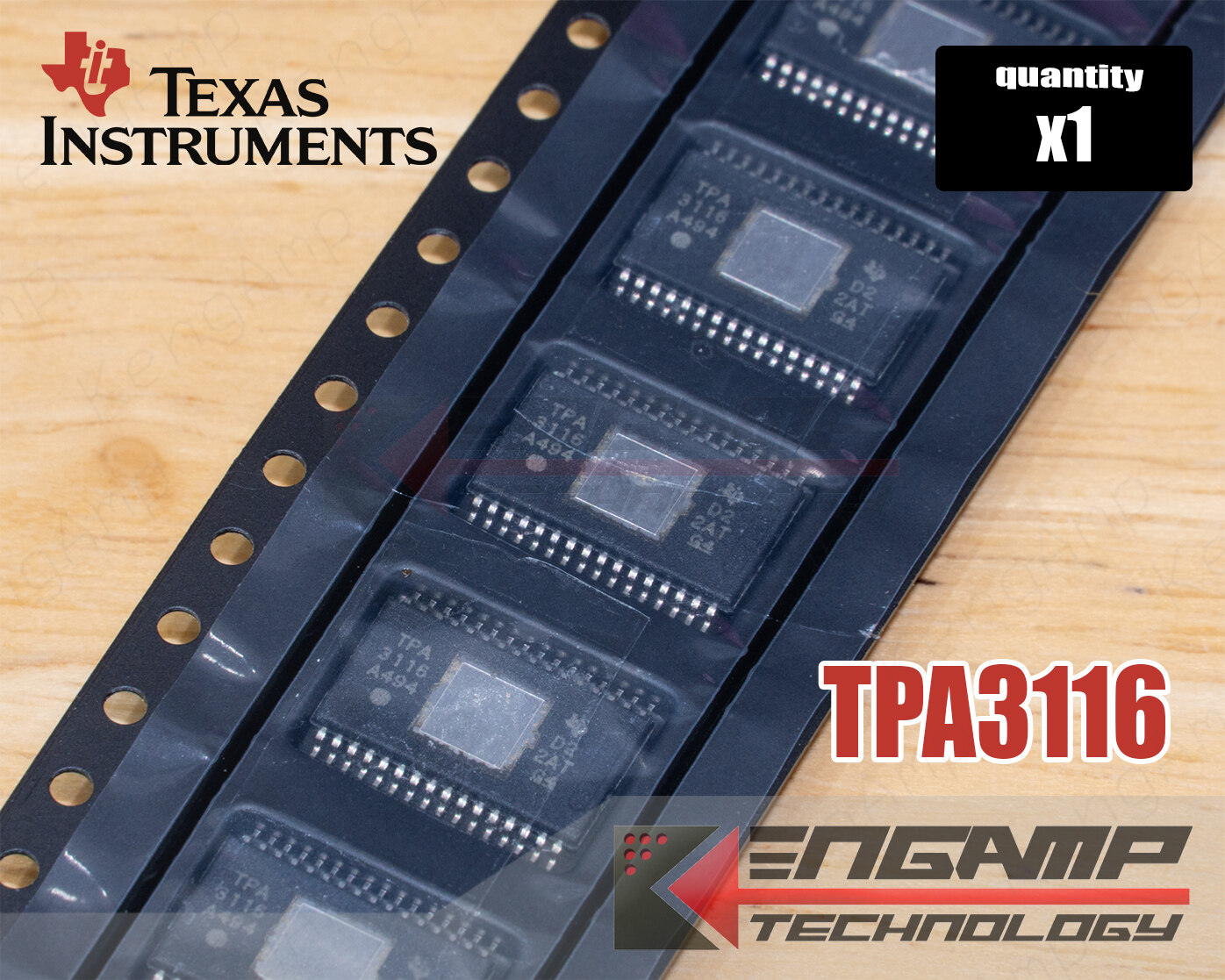 (1ตัว) [IC] TPA3116D2 TPA3116D2DADR 50W Class D Stereo Amplifier