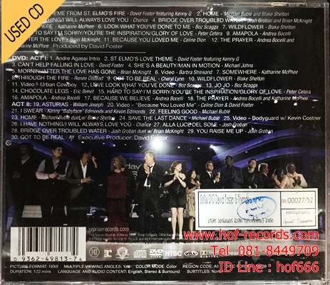 David Foster & Friends - You're The Inspiration Used CD+DVD 2 Dise VG++