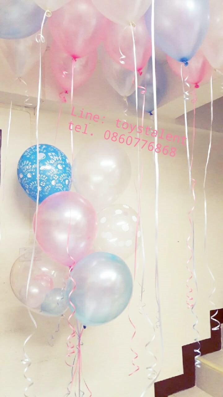 Set#57 ช่อลูกโป่ง HBD ไซส์ 12 นิ้ว (1 ช่อ)