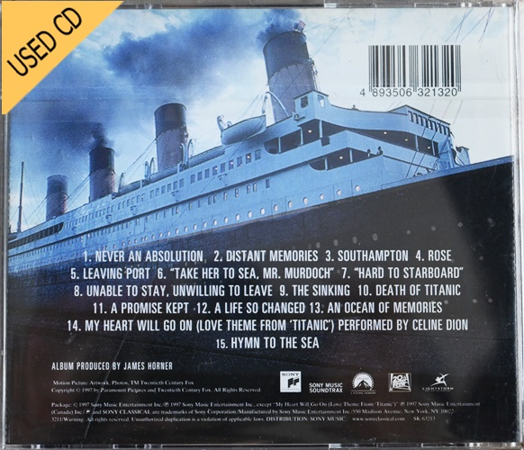 USED CD Titanic OST.