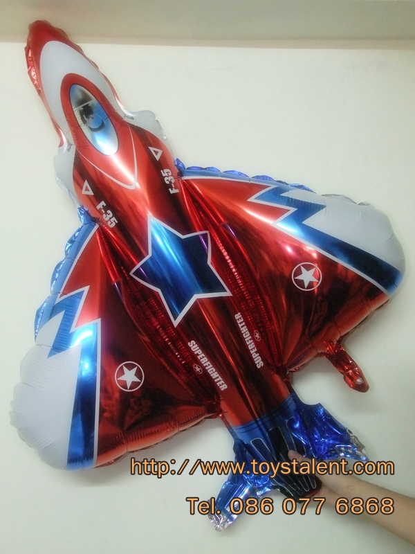 ลูกโป่งฟลอย์ เครื่องบินขับไล่ - Fighter Plane Foil Balloon / Item No. TL-A057