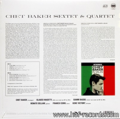 Chet Bakers - Sextet & Quartet 1Lp N.